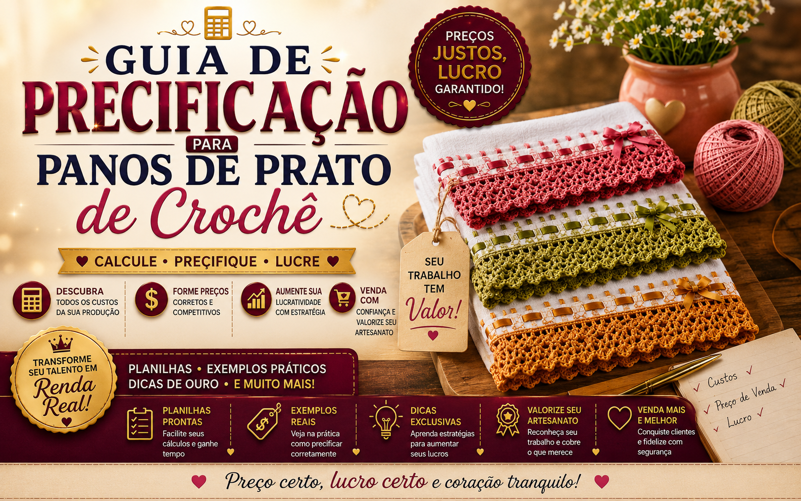 Capa do material Guia de Precificação